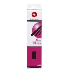 GBC 4028600 Binding Comb, 21 Ring 16 mm A4 Black Pack of 100