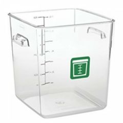 Rubbermaid 1980331 Polycarbonate Square Container - 7.6 Liter - Green
