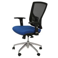 Mazaya MF 2256 Medium Back Executive Chair - Blue In Fabric 