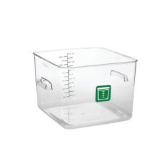 Rubbermaid 1980996 Polycarbonate Square Container - 11.4 Liter  - Green