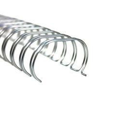 GBC 4400026 Wire Binding Element, 3:1 Pitch A5 6 mm Silver Pack of 100