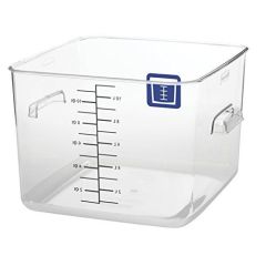Rubbermaid 1980997 Polycarbonate Square Container - 11.4 Liter - Blue