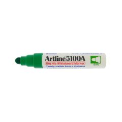 Artline 5100A Big Nib WhiteBoard Marker - 5.0mm Bullet Tip - Green (Pack of 6) 