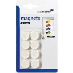 Legamaster 7-181119-8 Magnet, 20 mm White 8 pcs