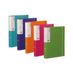 Foldermate 2-Ring Binder - A4 - 1" Ring - Assorted Color (Pack of 10)