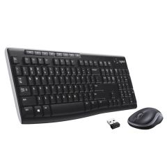 Logitech MK270 Wireless Keyboard & Mouse - Black