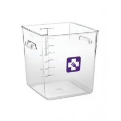 Rubbermaid 1980334 Polycarbonate Square Container - 7.6 Liter - Purple