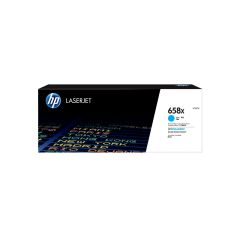 HP W2001X 658X High Yield Cyan Original LaserJet Toner Cartridge