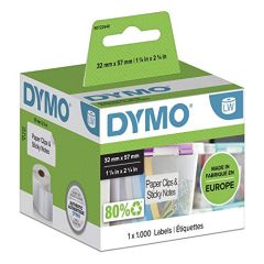 Dymo S0722540 Multi-Purpose Labels - 32mm x  57mm - 1000 Labels / Roll