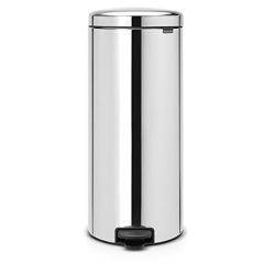 Brabantia Brilliant Steel Metal Liner Pedal Bin - 30 Liter