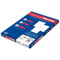 FIS FSLA24-1-100 Multi-Purpose White 70 x 36mm Labels - A4 (24 Stickers x 100 Sheets)