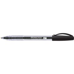 Faber Castell 1423 Ball Point Pen - 0.7 mm - Black (Pack of 12)