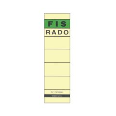 FIS FSST8RDBU Rado Broad Spine Label - 54 x 186mm - Buff (Pack of 10)