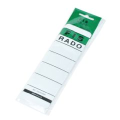 FIS FSST8RDWH Rado Broad Spine Label - 54 x 186mm - White (Pack of 10)