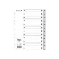 Deluxe JAN-DEC Tab PVC Divider, A4 Size, Grey (20 Set)
