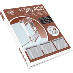 FIS FSBD220DPB  2-Ring Presentation Binder - 20mm Ring - A4