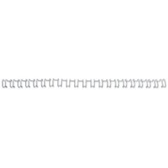 GBC RE810697 Wire Binding Element, 3:1 Pitch No.6 A4 Silver Pack of 250