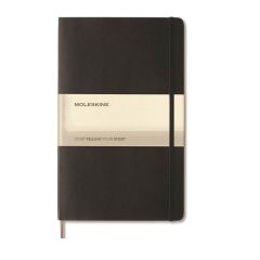 Moleskine OWMOL 371 Hard Cover Medium Size Ruled Notebook, Black