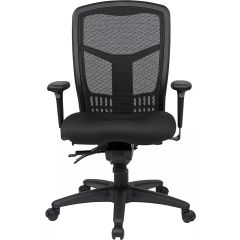 MHM 92892 High Back Chair with Adjustable Arms, Black