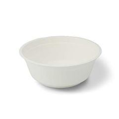 Falcon L014 32Oz Biodegradable Bowl - White - 50 Pieces x (Pack of 4)