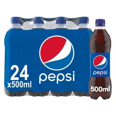 Pepsi Regular - 500ml Pet Bottle x (Pack of 24)