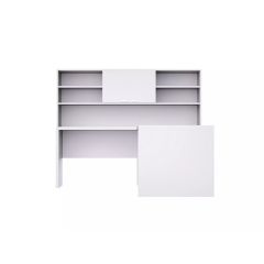 MHM ED-LPW Executive Desk, Premium White