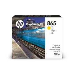 HP 3ED84A 865 500-ml Yellow PageWide XL Ink Cartridge