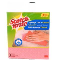 3M Scotch Brite Sponge Cloth Classic (3 / Pack)