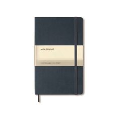Moleskine OWMOL 319 Large Soft Cover Ruled Notebook, Sapphire Blue