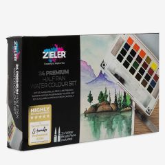 Zieler 9292261 24 Premium Half Pan Watercolour Set