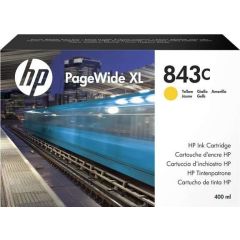 HP C1Q68A 843C 400-ml Yellow PageWide XL Ink Cartridge