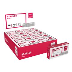 Deli 0010N Staples - No.10, Silver -1000 Pins x (Box of 20)