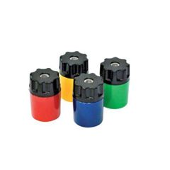 FIS FSSP1301 Cup Shape 1 Hole Sharpener - Assorted Color (Pack of 10)