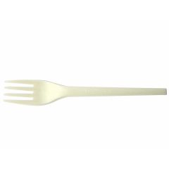 Vegware VW-FK6.5 CPLA Compostable  6.5" Fork (Pack of 1000)