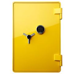 Shinjin SJST-800 Burglary & Fire Resistant Steel Safe - Electronic Lock - Yellow