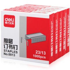 Deli 0013 Staples - 23/13 - 1000 Pins - (Pack of 20)