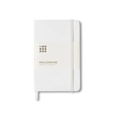 Moleskine OWMOL 303 Hard Cover Pocket Notebook, Ruled, White