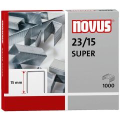 Novus 042-0044 Staples - 23/15 - 1000 Pins 