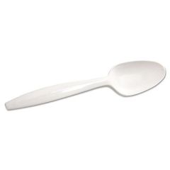 Al Areen Small Plastic Teaspoon - White (Pack of 50)