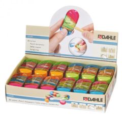 Dahle 53469-02047 Pencil Sharpener with Integrated Eraser - Assorted Color (Pack of 24)