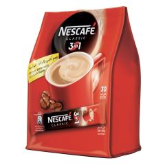 Nescafe 3-in-1 Classic Instant Coffee - 20 Grams x 30 Sachets