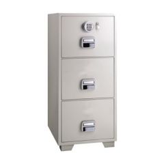 Eagle SF680-3EKX Fire Resistant Filing Cabinet with 3 Drawers - Digital Lock & Key Lock