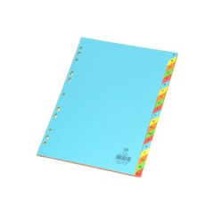 FIS FSDV344 Paper Divider - 160GSM - A4  - A-Z Color