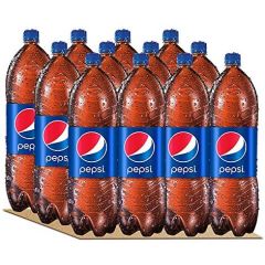 Pepsi Carbonated Soft Drink - 1 Liter Pet Bottle x (Pack of 12)