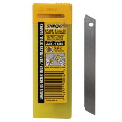 Olfa AB-10S Stainless Steel Snap Off Blade - 9mm - 10 Blades/Tube x (Pack of 12)
