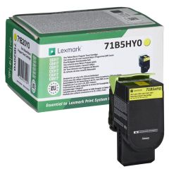 Lexmark 71B5HY0 CS/CX4/517 Return Open Channel Yellow Cartridge