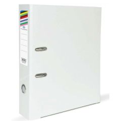 FIS FSBF8PWH PP Box File - F/S - 8cm Spine - White (Pack of 5)