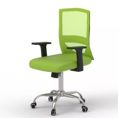 MHM TJ HY-902 Medium Back Mesh Office Chair with Lumbar Support, Green