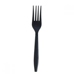 Crown Heavy Duty Plastic Fork- Black (Pack of 50)