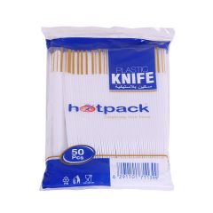 Hotpack Plastic Knife - White (Pack of 50)